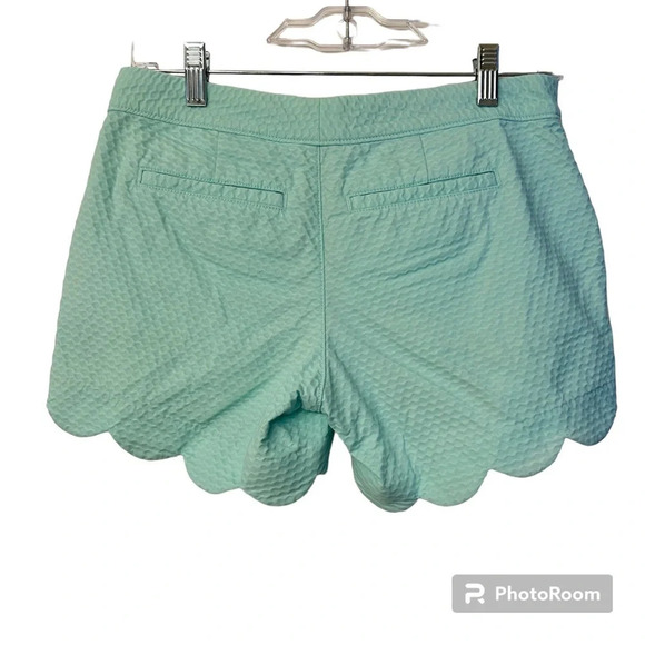 Lilly Pulitzer The Buttercup Shorts Women's 00 Sea Foam Green Tulip Hem Preppy - Picture 2 of 15